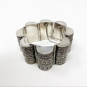 Los Castillo Ornate Triple-barrel Link bracelet